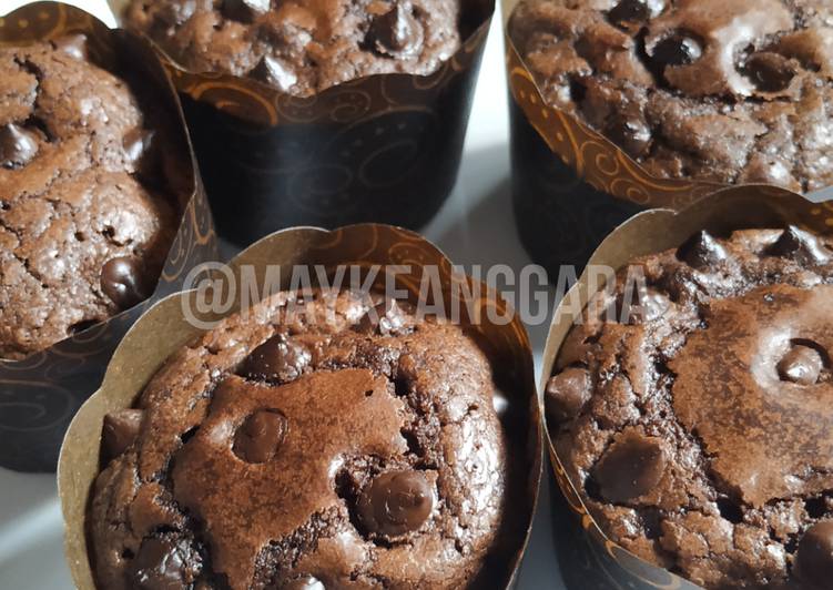 Resep Choco Chewy Brownies tanpa BP &amp; Soda Kue, Enak Banget