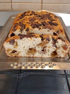 Una foto de Budín de yogur, limón y dulce de batata