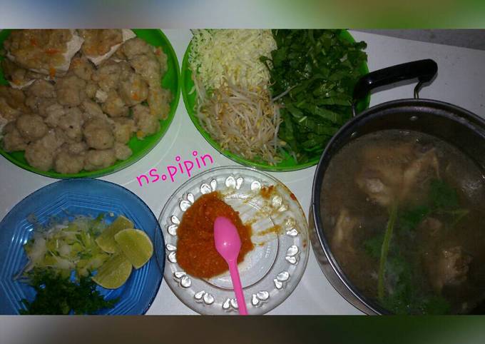 2. Bakso oats ayam udang sayur simple