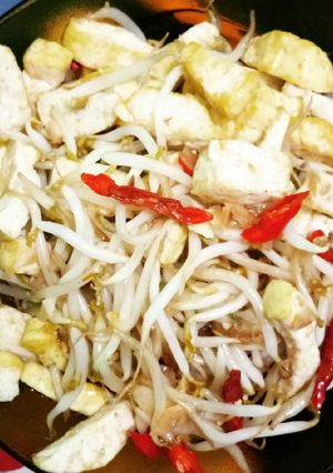 Foto resep Tumis toge dan tahu