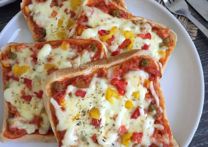 Pizza Roti Tawar (#pr_adakejunya) foto resep utama