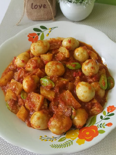 Foto resep Balado Kentang Telur Puyuh
