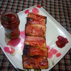 A picture of Sweet bread strips.