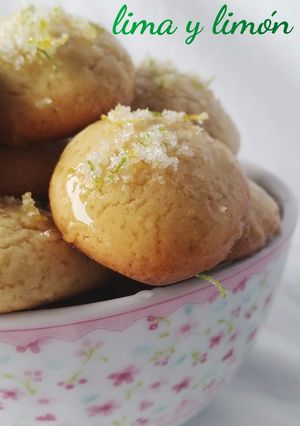 Una foto de Galletas de lima y limón