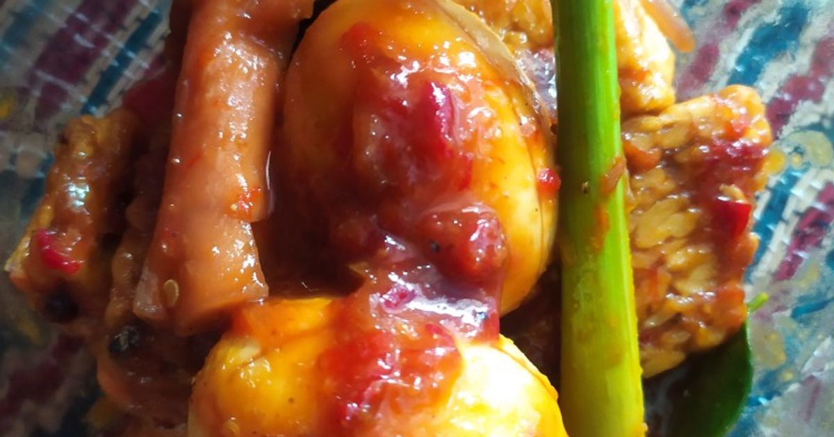Telur Rica Rica Resep Rica Rica Telur Campur Sosis oleh Nani sari - Cookpad