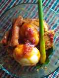 Rica rica telur campur sosis