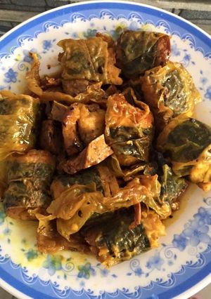 Hình của món Tàu hủ ky rong biển.