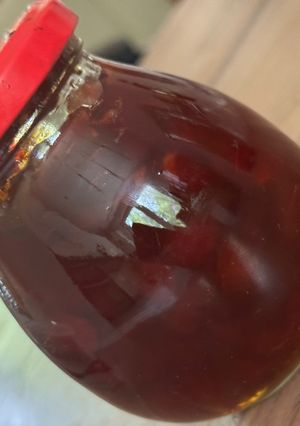 O poză a rețetei Dulceața din coji de pepene aromată la cuptor.