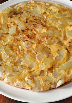 A picture of Spanish omelette.