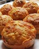Cukkinis sajtos muffin