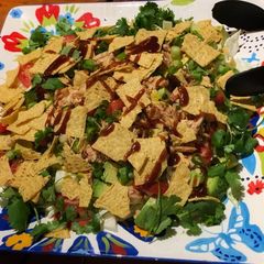 A picture of California Pizza kitchen the original BBQ Chicken chopped salad.