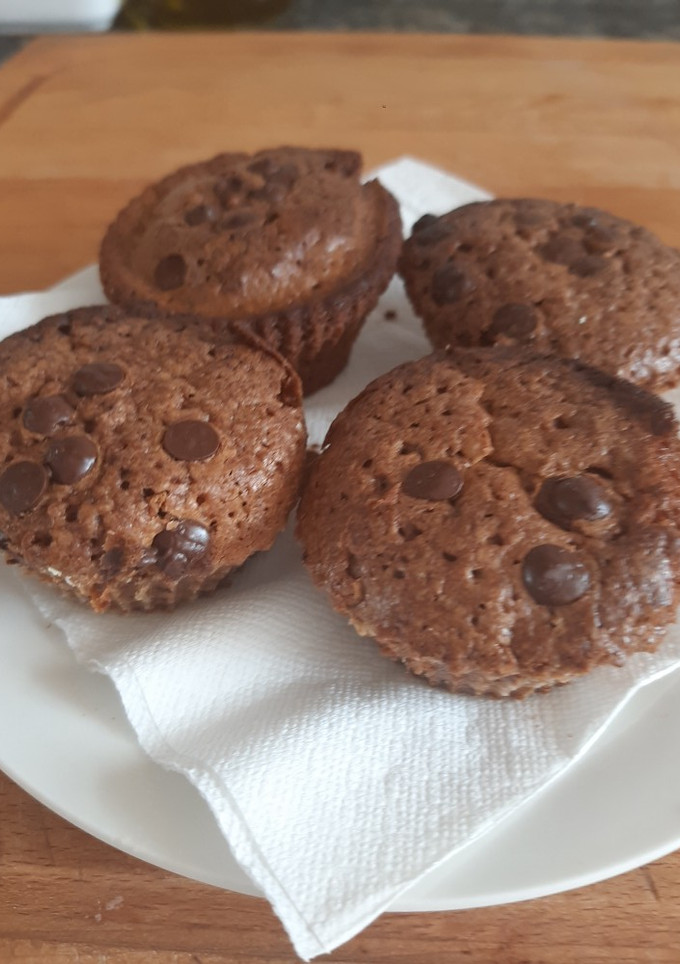 Una foto de Magdalenas de chocolate