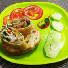 A picture of Omelet with different flour.