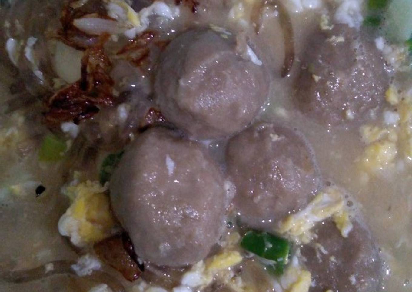 Mie sagu kuah bakso MPASI 23 Bulan