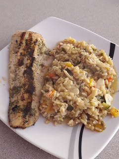 Una foto de Arroz blanco con verduras