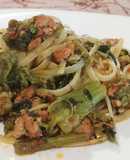 Linguine con Cime di Rapa e Salsiccia