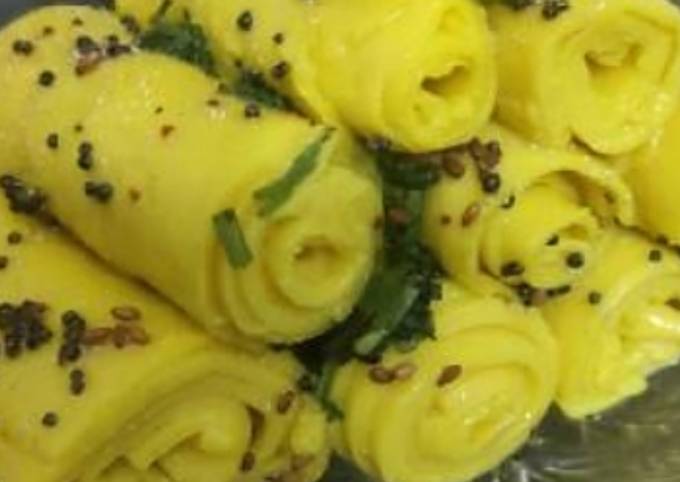 Khandvi yummy gram flour rolls