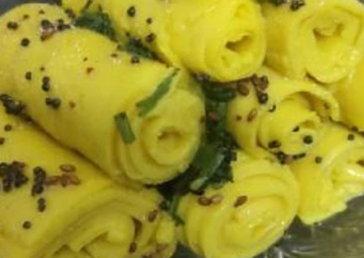 The BEST of Khandvi yummy gram flour rolls