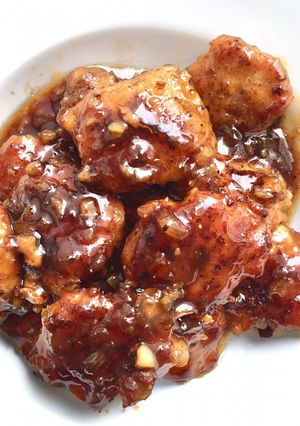 Hình của món Thịt viên sốt BBQ.