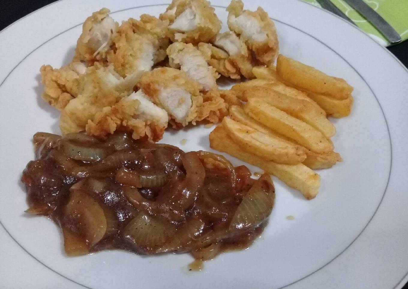 Steak ayam krispi