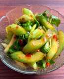 Spicy Quick Pickled Celery with Sesame Oil