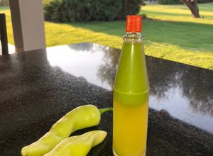Una foto de Jugo puro de ají verde
