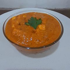 A picture of Dhaba Style Jain Paneer Butter Masala.