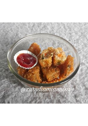 Foto resep Nugget ayam wortel  #FestivalresepAsia#Indonesia#ayam