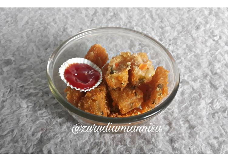 Langkah memasak Nugget ayam wortel  #FestivalresepAsia#Indonesia#ayam yang Lezat Sekali