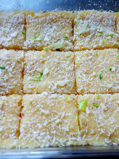 A picture of Coconut Mithai#weeklyjikoni challenge.