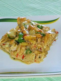 Zöldbabos pappardelle recept fotója