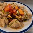 Pollo con salsa de verdeo
