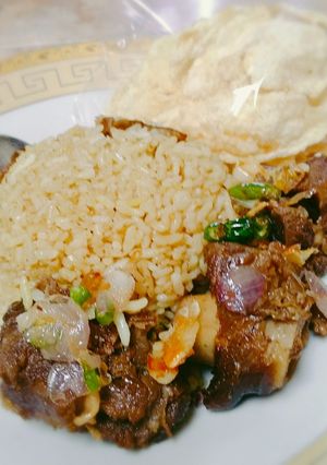 Foto resep Nasi kebuli daging kambing goreng