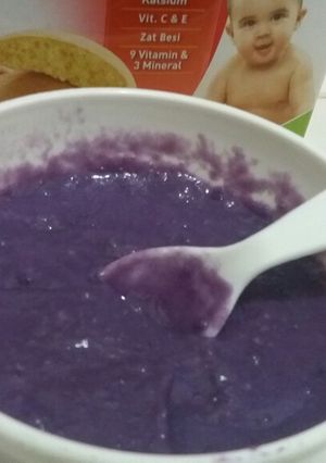 Foto resep MPASI 6+ ubi ungu,biskuit milna