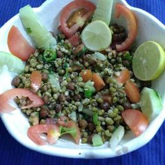 A picture of Moong sprouts salad.