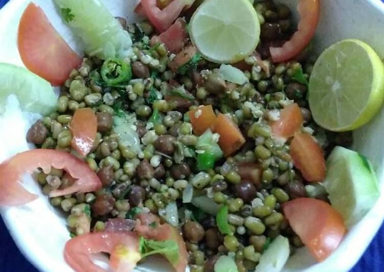 Simple Way to Make Super Quick Homemade Moong sprouts salad