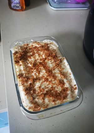 Une photo de Tiramisu framboises speculoos
