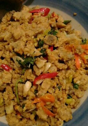Foto resep Oncom tumis pedas