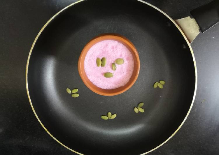 Easiest Way to Make Super Quick Homemade Misti Dahi -beetroot flavoured