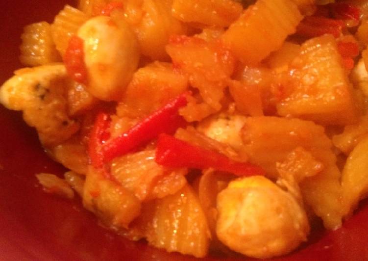 Resep Oseng merah kentang telur puyuh yang Enak