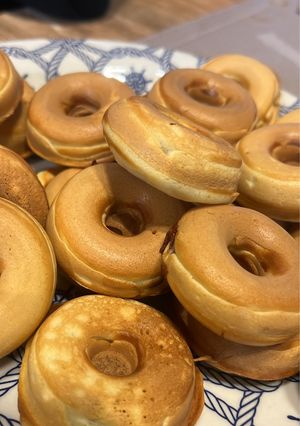 Una foto de Mini donas en máquina