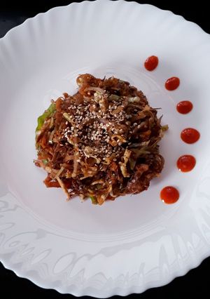 A picture of Chapathi Egg Noodles.