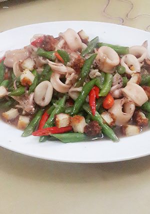 Foto resep Cumi Buncis Saus Tiram Gurih