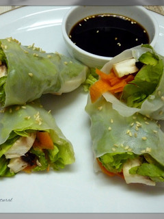 Una foto de Rollitos primavera de vegetales