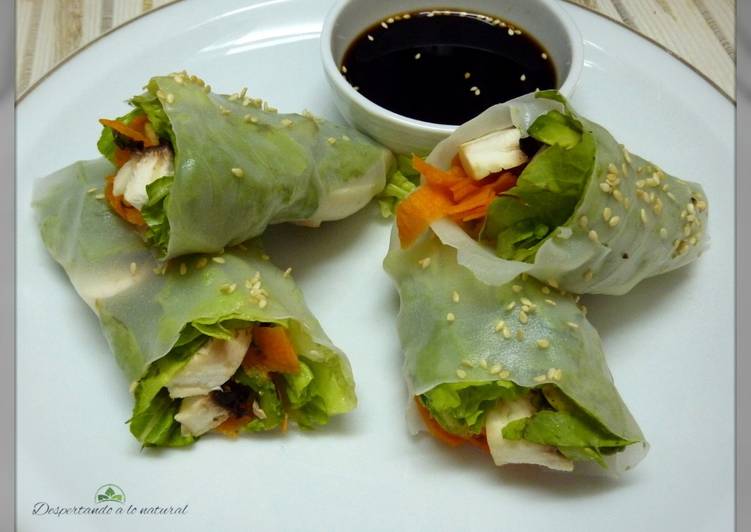Rollitos primavera de vegetales