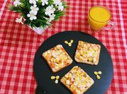 A picture of tomato onion toast