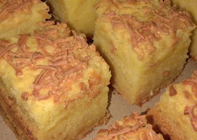 makanan Cake Tape Keju (Super Cheesy, moist, buttery, layak jual) Anti Gagal