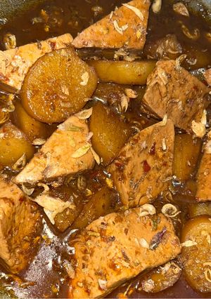 Foto resep Semur kentang tahu