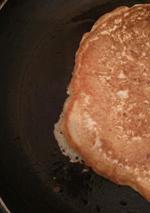 A picture of My mala pancakes. I like the thickness.