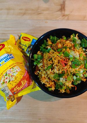 A picture of Maggi Noodles Bhel.